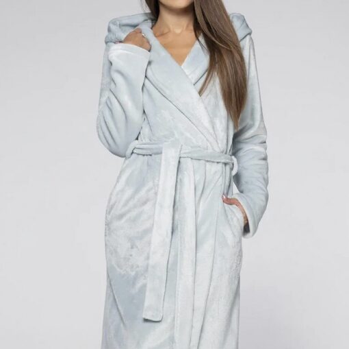  | &nbsp;&nbsp;Женский теплый халат Shato 2118 grey silver
