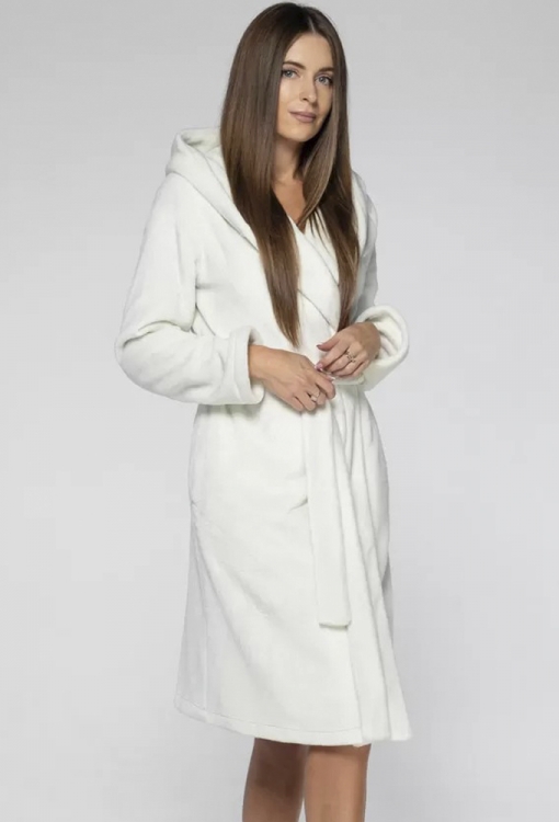 Женский теплый халат Shato 2118 pearl white