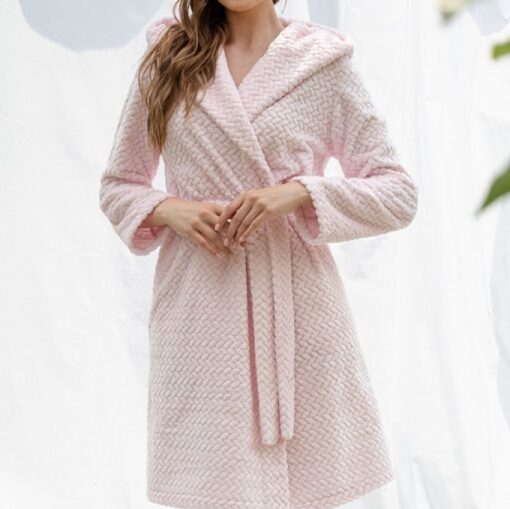  | &nbsp;&nbsp;Женский теплый халат Shato 2337 pink