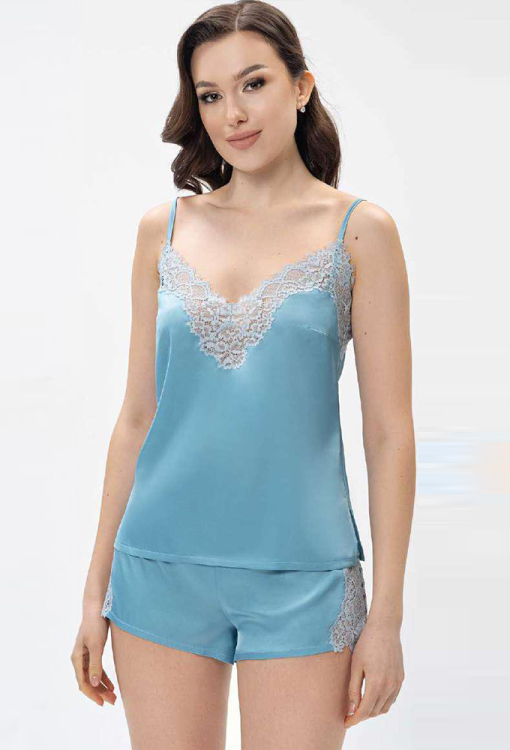 Женская пижама с шортами Shato 2408 blue